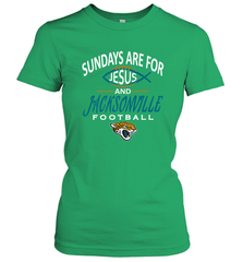 Sundays Are For Jesus and Jacksonville Funny Football Women's T-Shirt Women's T-Shirt - HHHstores