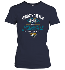 Sundays Are For Jesus and Jacksonville Funny Football Women's T-Shirt Women's T-Shirt - HHHstores
