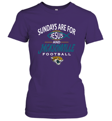 Sundays Are For Jesus and Jacksonville Funny Football Women's T-Shirt Women's T-Shirt - HHHstores