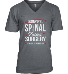 I Survived Spinal Fusion Surgery Men's V-Neck Men's V-Neck - HHHstores