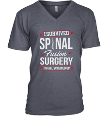 I Survived Spinal Fusion Surgery Men's V-Neck Men's V-Neck - HHHstores