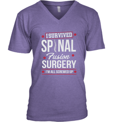 I Survived Spinal Fusion Surgery Men's V-Neck Men's V-Neck - HHHstores