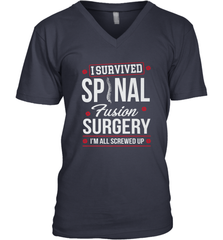 I Survived Spinal Fusion Surgery Men's V-Neck Men's V-Neck - HHHstores