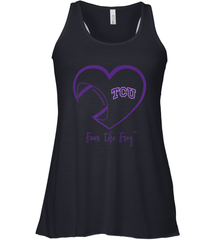 TCU Horned Frogs Football Inside Heart  Team Women's Racerback Tank Women's Racerback Tank - HHHstores