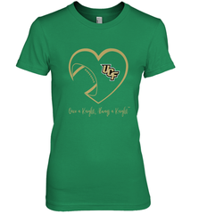 UCF Knights Football Inside Heart  Team  Apparel Women's Premium T-Shirt Women's Premium T-Shirt - HHHstores