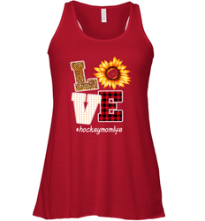 Love Hockey Mom Life Design Women's Racerback Tank