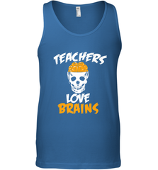 Teachers Love Brains funny Halloween Zombie Men's Tank Top Men's Tank Top - HHHstores