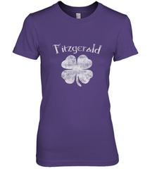 Vintage Fitzgerald Irish Shamrock St Patty's Day Women's Premium T-Shirt Women's Premium T-Shirt - HHHstores