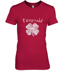 Vintage Fitzgerald Irish Shamrock St Patty's Day Women's Premium T-Shirt Women's Premium T-Shirt - HHHstores