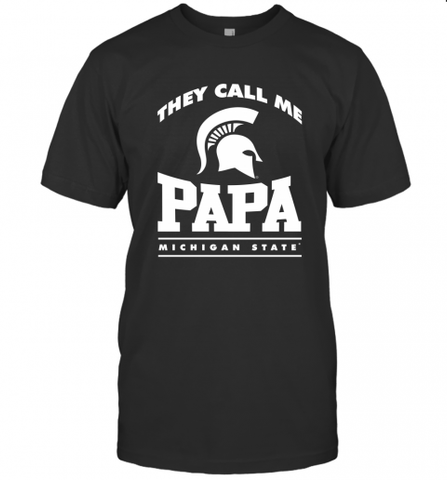 Michigan State Spartans They Call Me Papa Men's T-Shirt Men's T-Shirt / Black / S Men's T-Shirt - HHHstores