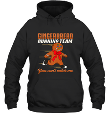 Christmas Gingerbread Man Cookie Gingerbread Running Team Hooded Sweatshirt Hooded Sweatshirt - HHHstores