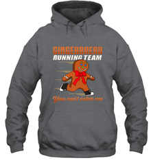 Christmas Gingerbread Man Cookie Gingerbread Running Team Hooded Sweatshirt Hooded Sweatshirt - HHHstores