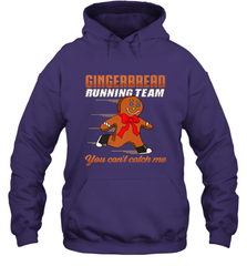 Christmas Gingerbread Man Cookie Gingerbread Running Team Hooded Sweatshirt Hooded Sweatshirt - HHHstores
