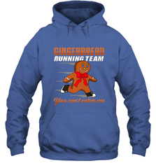 Christmas Gingerbread Man Cookie Gingerbread Running Team Hooded Sweatshirt Hooded Sweatshirt - HHHstores