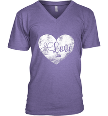 Love Valentines Day Heart Vintage Gift For Men Women Men's V-Neck Men's V-Neck - HHHstores