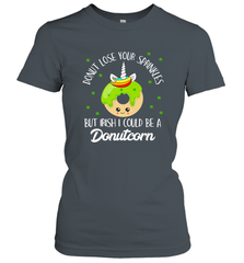 Donutcorn Funny Cute Donut Unicorn Irish St Patrick's Day Women's T-Shirt Women's T-Shirt - HHHstores