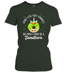 Donutcorn Funny Cute Donut Unicorn Irish St Patrick's Day Women's T-Shirt Women's T-Shirt - HHHstores