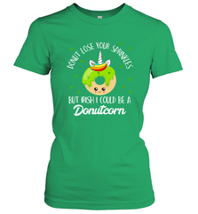 Donutcorn Funny Cute Donut Unicorn Irish St Patrick's Day Women's T-Shirt Women's T-Shirt - HHHstores