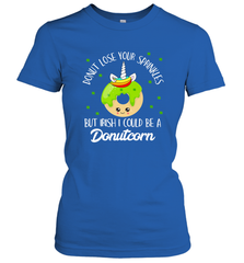 Donutcorn Funny Cute Donut Unicorn Irish St Patrick's Day Women's T-Shirt Women's T-Shirt - HHHstores