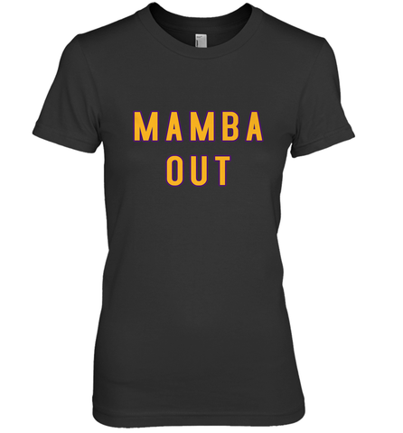 Mamba Out Limited Edition Farewell Tribute Women's Premium T-Shirt Women's Premium T-Shirt / Black / XS Women's Premium T-Shirt - HHHstores