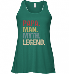 Papa Man Myth Legend Dad Father Women's Racerback Tank Women's Racerback Tank - HHHstores