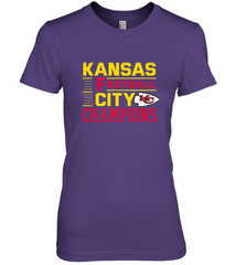 Kansas City Football Champions Vintage KC Distressed Gift Women's Premium T-Shirt Women's Premium T-Shirt - HHHstores