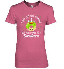 Donutcorn Funny Cute Donut Unicorn Irish St Patrick's Day Women's Premium T-Shirt Women's Premium T-Shirt - HHHstores