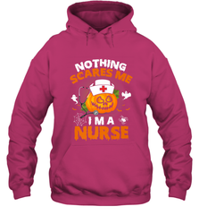 Nurse Halloween Gifts Nothing Scares Me I Am A Nurse Hooded Sweatshirt Hooded Sweatshirt - HHHstores