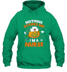 Nurse Halloween Gifts Nothing Scares Me I Am A Nurse Hooded Sweatshirt Hooded Sweatshirt - HHHstores