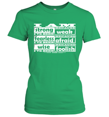 I am strong, fearless wise Best Novelty Gift Wing Inspirational Quote Women's T-Shirt Women's T-Shirt - HHHstores