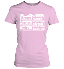 I am strong, fearless wise Best Novelty Gift Wing Inspirational Quote Women's T-Shirt Women's T-Shirt - HHHstores