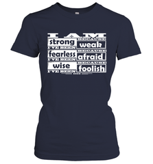 I am strong, fearless wise Best Novelty Gift Wing Inspirational Quote Women's T-Shirt Women's T-Shirt - HHHstores