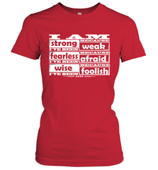 I am strong, fearless wise Best Novelty Gift Wing Inspirational Quote Women's T-Shirt Women's T-Shirt - HHHstores