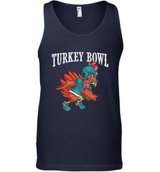 Cool Turkey Bowl _ Funny Thanksgiving Football Player Men's Tank Top