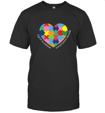 April is autism awareness month T shirt Men's T-Shirt Men's T-Shirt / Black / S Men's T-Shirt - HHHstores