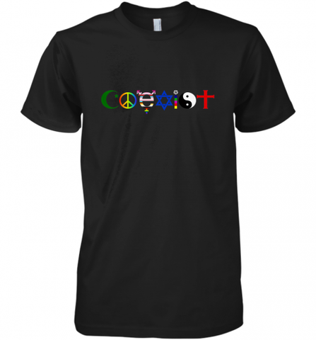 Coexist Men's Premium T-Shirt Men's Premium T-Shirt / Black / XS Men's Premium T-Shirt - HHHstores