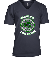 NFL Carolina Panthers Logo Happy St Patrick's Day Men's V-Neck Men's V-Neck - HHHstores