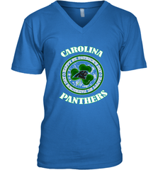 NFL Carolina Panthers Logo Happy St Patrick's Day Men's V-Neck Men's V-Neck - HHHstores