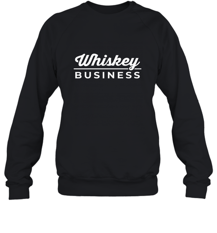 Whiskey Business Drinking St Patrick's Day Crewneck Sweatshirt Crewneck Sweatshirt / Black / S Crewneck Sweatshirt - HHHstores