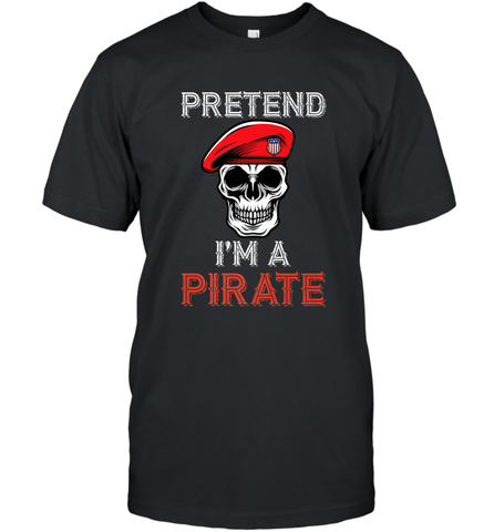 Pretend I'm A Pirate Tee Funny Halloween Party Costume Gift Men's T-Shirt Men's T-Shirt / Black / S Men's T-Shirt - HHHstores