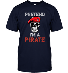 Pretend I'm A Pirate Tee Funny Halloween Party Costume Gift Men's T-Shirt