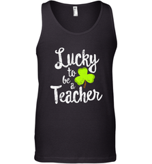 Teacher St. Patrick's Day Shirt, Lucky To Be A Teacher Men's Tank Top Men's Tank Top - HHHstores