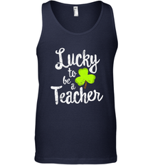 Teacher St. Patrick's Day Shirt, Lucky To Be A Teacher Men's Tank Top Men's Tank Top - HHHstores