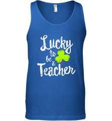 Teacher St. Patrick's Day Shirt, Lucky To Be A Teacher Men's Tank Top Men's Tank Top - HHHstores