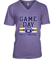 NFL Baltimore MD. Game Day Football Home Team Men's V-Neck Men's V-Neck - HHHstores