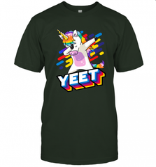 Colorful Dabbing Dancing Unicorn Celebration Yeet Men's T-Shirt Men's T-Shirt - HHHstores