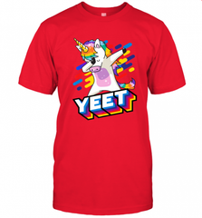 Colorful Dabbing Dancing Unicorn Celebration Yeet Men's T-Shirt Men's T-Shirt - HHHstores
