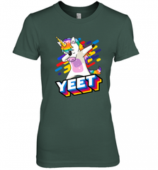 Colorful Dabbing Dancing Unicorn Celebration Yeet Women's Premium T-Shirt Women's Premium T-Shirt - HHHstores