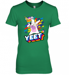 Colorful Dabbing Dancing Unicorn Celebration Yeet Women's Premium T-Shirt Women's Premium T-Shirt - HHHstores