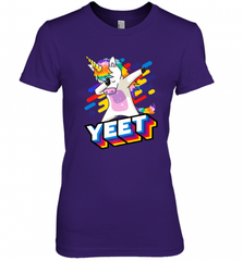Colorful Dabbing Dancing Unicorn Celebration Yeet Women's Premium T-Shirt Women's Premium T-Shirt - HHHstores